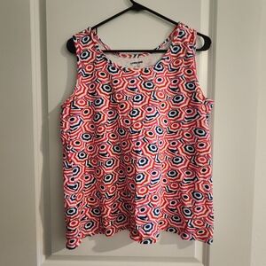 Lands' End Colorful Patterned Tank Top